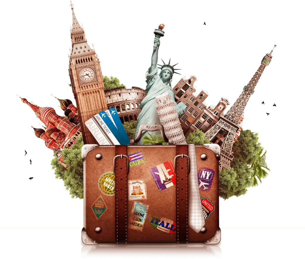 صورة دلالية للسفر والسياحة